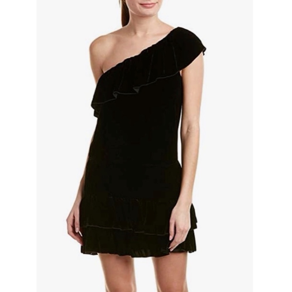 Joie Kolda B One-Shoulder Velvet Dress –– NWT